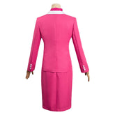 2023 Barbie Margot Robbie Barbie Pink Uniform Skirt Set Outfits Cosplay Costume Halloween Carnival Suit